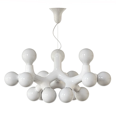 Elegant Molecular Light Fixture 3D model image 1 