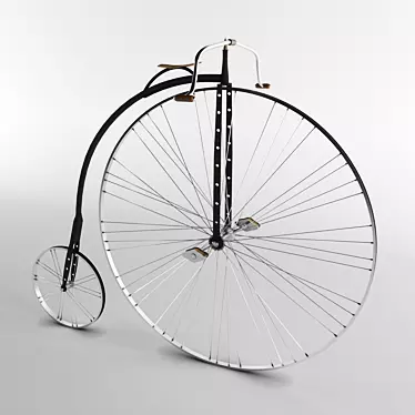 Retro Ride: Vintage Bicycle 3D model image 1 