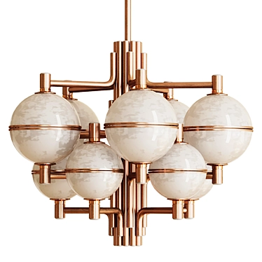 Andros Suspension Lamp: Sleek and Modern Lighting Fixture 3D model image 1 