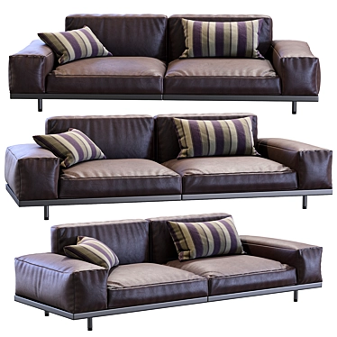 Contemporary Naviglio Sofa: Ultimate Comfort & Style 3D model image 1 