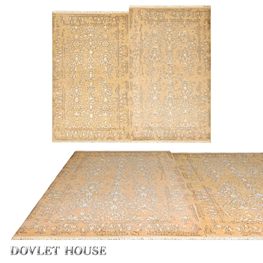 Luxury Silk and Wool Pair DOVLET HOUSE (Art 13124) 3D model image 1 