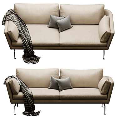 Elegant Comfort: Vitra Suita 3D model image 1 