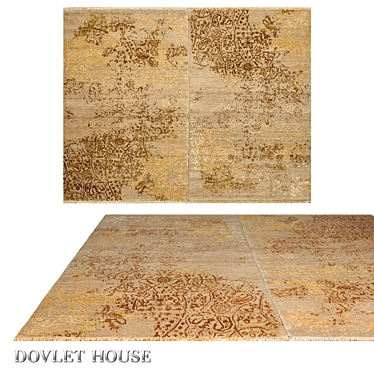 Double Silk Blend Carpet by DOVLET HOUSE 3D model image 1 