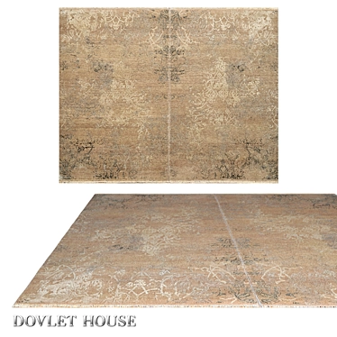 Double Silk Wool Carpet - Dovlet House 3D model image 1 