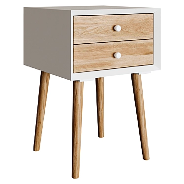 Sleek Nightstand: Latitude Run's Headly Stand 3D model image 1 