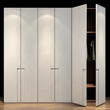 Modern LEMA CEA Hinged Door Wardrobe 3D model image 1 