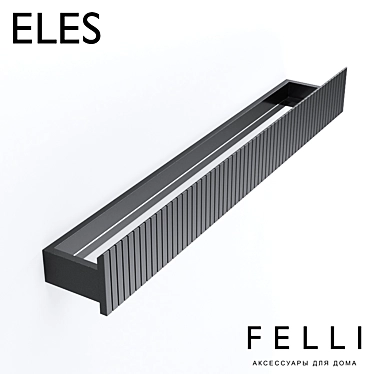 Sleek Felli Eles Shelf 3D model image 1 