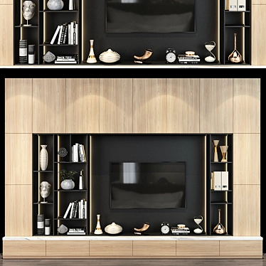 Modern TV Wall Set | LG-KTV123 3D model image 1 