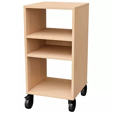 RÅVAROR Oak Veneer Shelving: Stylish & Versatile 3D model image 1 