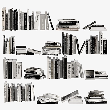 Complete Book Collection Set 4: V-Ray/Corona 3D model image 1 