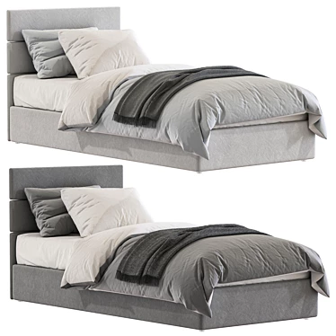 Luxurious LAMBERT Bed - FENDI 3 3D model image 1 