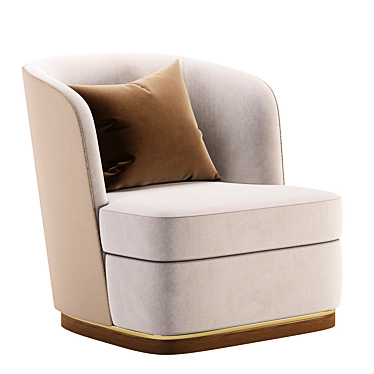 Stylish Michal Armchair: High-quality Design & Comfort 3D model image 1 