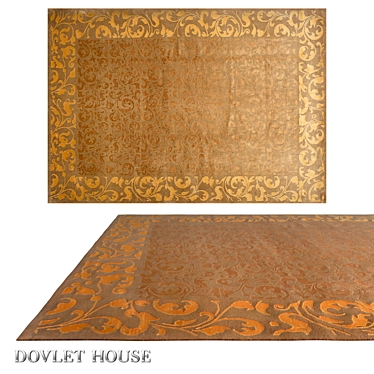 Title: Luxury Silk Wool Carpet - Dovlet House (Art 5830) 3D model image 1 