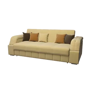 Comfortable Alfa 1BD Sofa 3D model image 1 