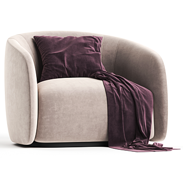 Elegant Fanny Armchair: A Perfect Blend of Style and Comfort 3D model image 1 