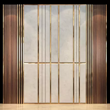 Elegant Illumination: Deta Wall Panel 3D model image 1 