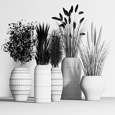 Premium Plant Bouquet: Collection 04 3D model image 1 