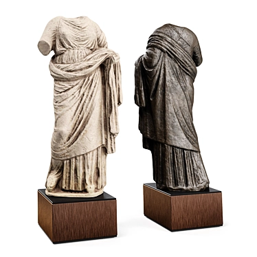 Elegant Athena Statue: Handcrafted Marvel 3D model image 1 