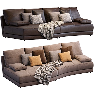 Modern Italian Sofa: Evans by Ditreitalia 3D model image 1 