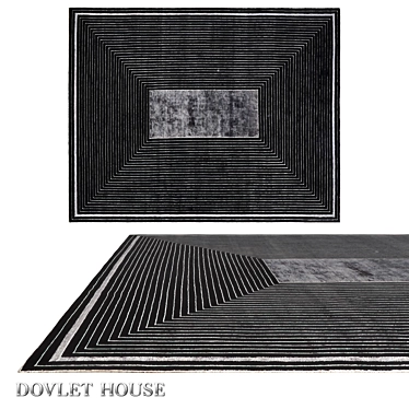 Luxury Silk & Wool Carpet - DOVLET HOUSE (Art 16331) 3D model image 1 