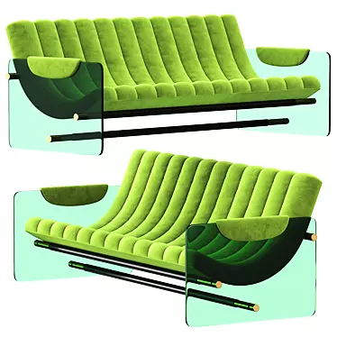 Luxurious FABIO LENCI Sofa - Elegant and Stylish! 3D model image 1 