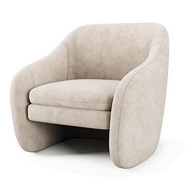 Elevate your style with the Pavia Lounge Chair 3D model image 1 