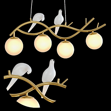 Elegance in Motion - AVIS Chandelier 3D model image 1 