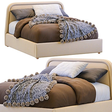 Elegant Camilla Sofa: A Timeless Addition to Your Space 3D model image 1 