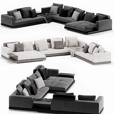 Luxurious Minotti Connery Sofa 3D model image 1 