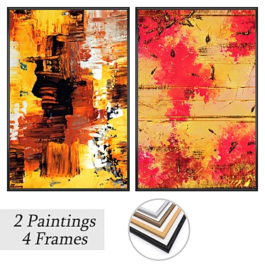 Artistic Wall Decor Set 3D model image 1 