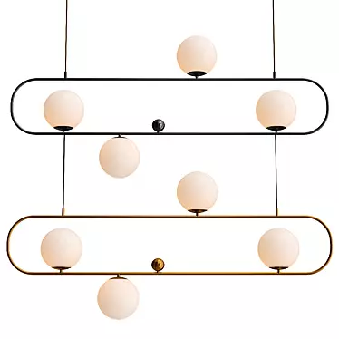 Minimalist L120 Pendant Lamp 3D model image 1 