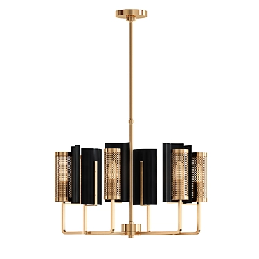 Contemporary Andre 6-Light Chandelier 3D model image 1 