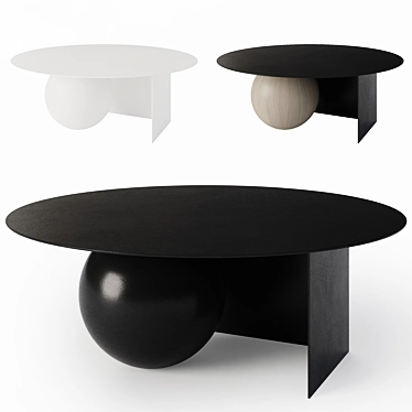 Fuku Coffee Table - R=900, h=300 3D model image 1 