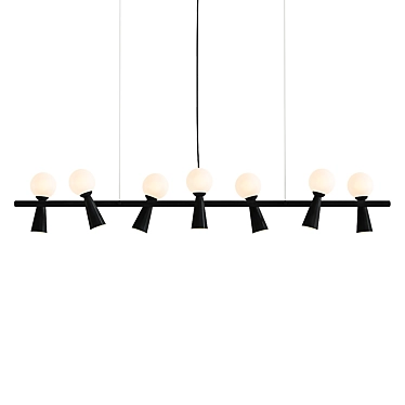 Sleek Pendant Ceiling Light 3D model image 1 