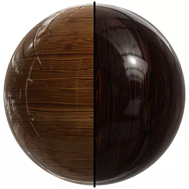 Glossy Wood Effect | 4K Seamless Texture 3D model image 1 