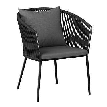 Modern Porto Dining Chair: Sleek Design & Superior Comfort 3D model image 1 