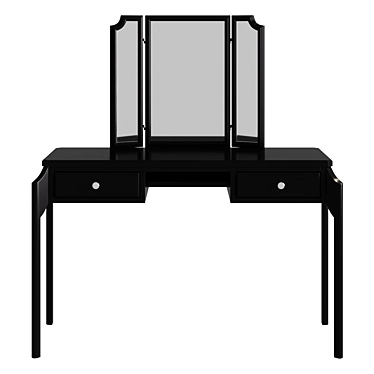 Le Visage Dressing Table with Drawers & Console Trellis 3D model image 1 