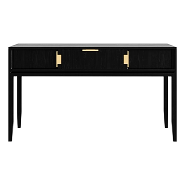 Urban Oak 3-Drawer Console 3D model image 1 