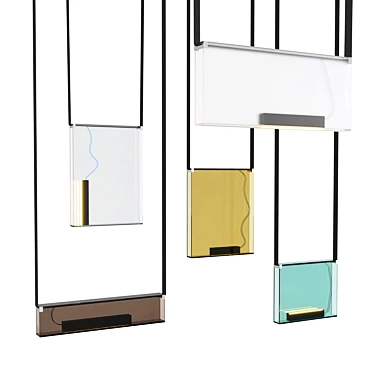 Stunning Lambert & Fils Pendant Lights 3D model image 1 