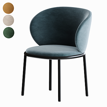 Sleek Desalto Mun Chair: Modern Design Icon 3D model image 1 