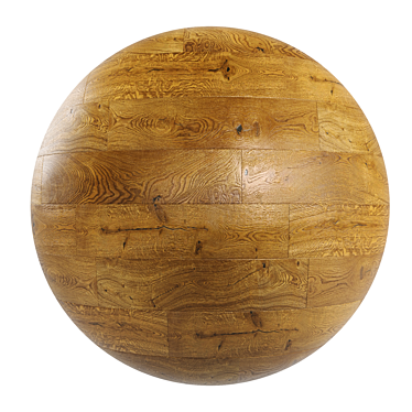 Seamless PBR Parquet Textures 3D model image 1 