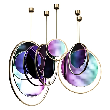 Reflective Disc Pendant Light - Brooklyn 3D model image 1 