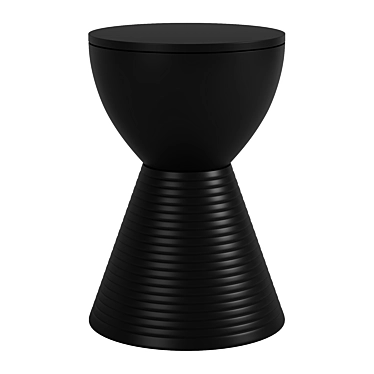 Stylish Hatten End Table: Compact Design & Lightweight 3D model image 1 