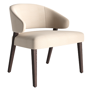 Elegant Cahn Lounge Chair 3D model image 1 