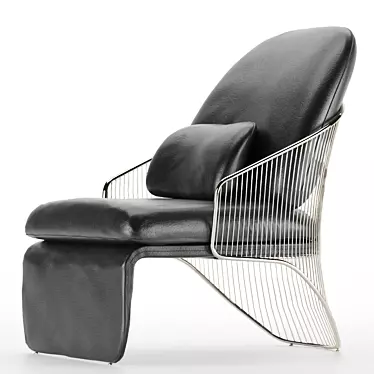 Sleek Armchair 3D model image 1 