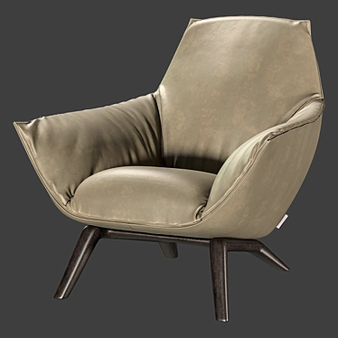 Modern and Elegant Florentina Armchair 3D model image 1 