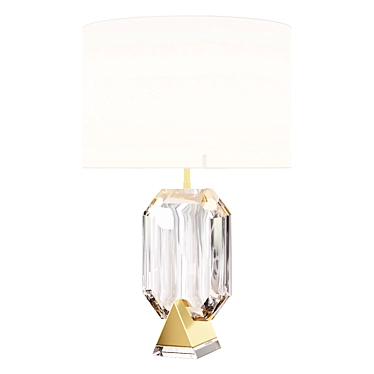 Emerald Glass Table Lamp 3D model image 1 