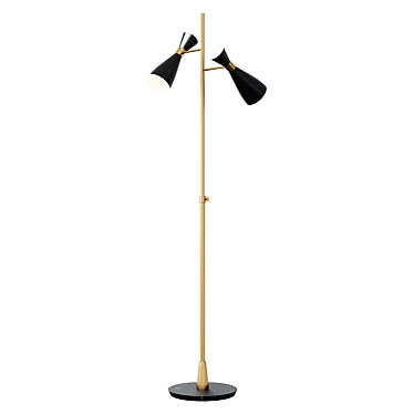Elegant Eichholtz CORDERO Adjustable Floor Lamp 3D model image 1 