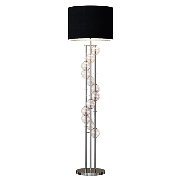 Elegant Eichholtz Crystal Floor Lamp 3D model image 1 