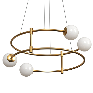 Maytoni Balance - Elegant Brass Pendant Light 3D model image 1 